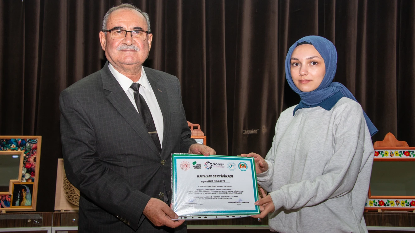 ‘Anadoludakiler’ Projesi’nde eğitim alan öğrenciler sertifikalarına kavuştu